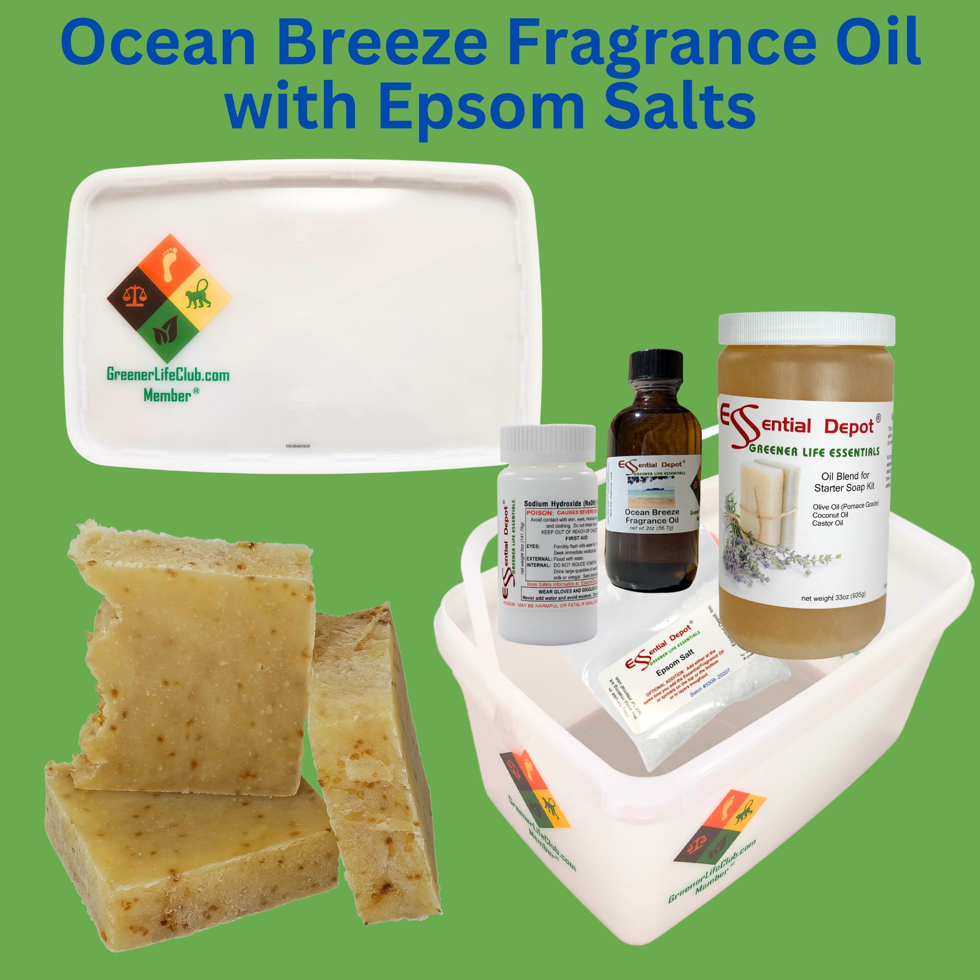 Ocean Breeze Fragrance Oil with Epsom Salt